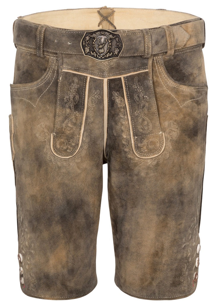 Lederhose Alex mit Gürtel