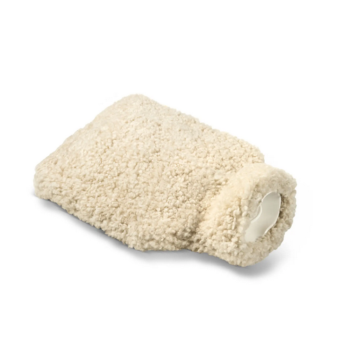 [P0023311-Natur] Lammfell Wärmflasche Teddy